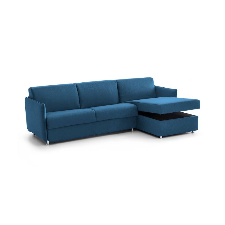 Divano sfoderabile blu 260x160x90h cm - Posina