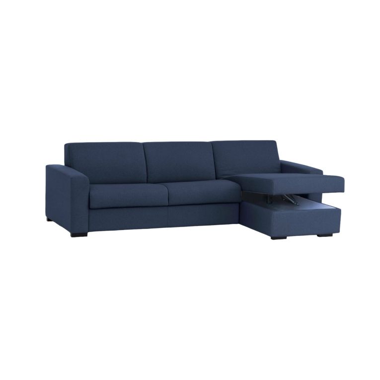 Divano sfoderabile blu 280x95x90h cm - Atos