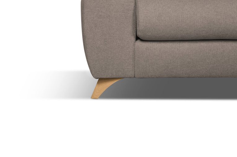 Divano sfoderabile tortora 200x85x107h cm - Anem