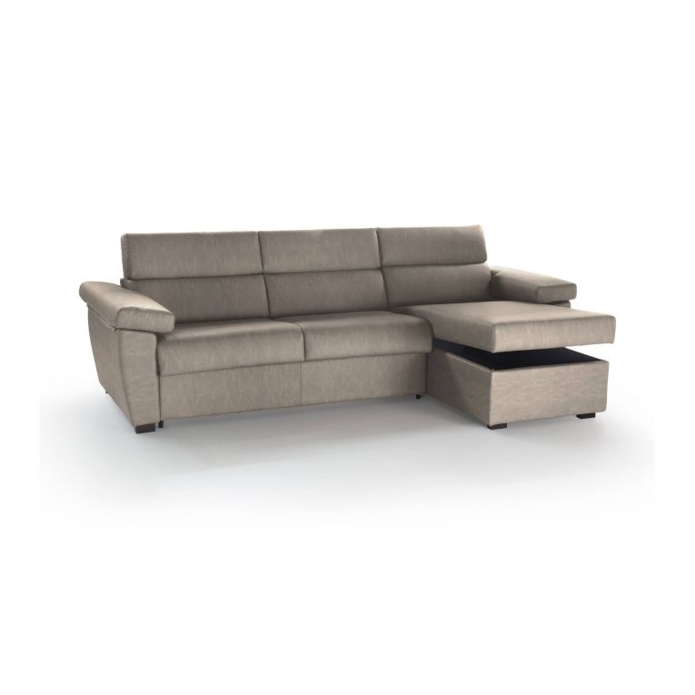 Divano sfoderabile tortora 285x160x100h cm - Ceto