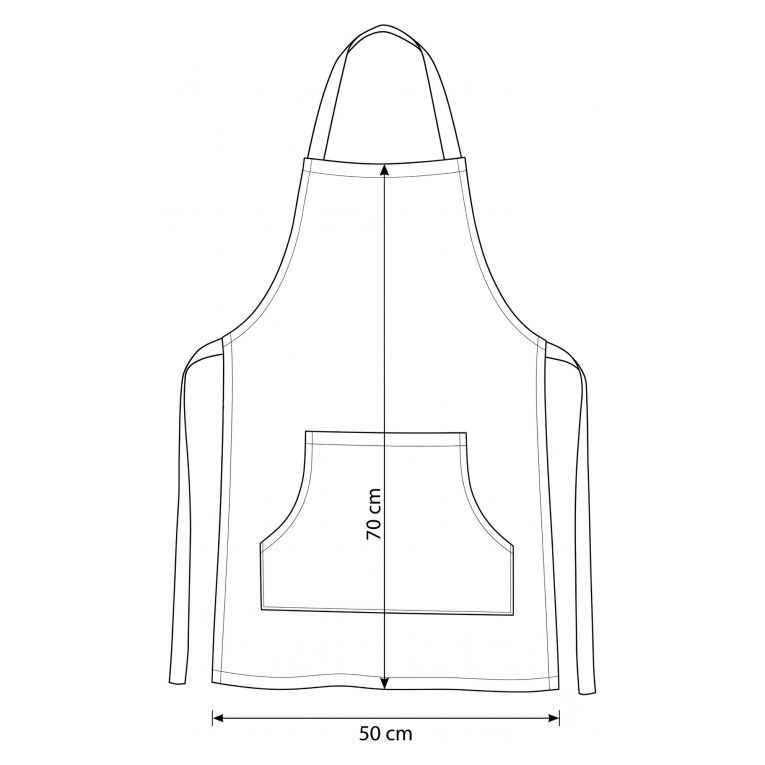 Grembiule Cucina Bianco Rosso Lavabile in Lavatrice si 30° Colore Struttura Rosso, - Palitoba