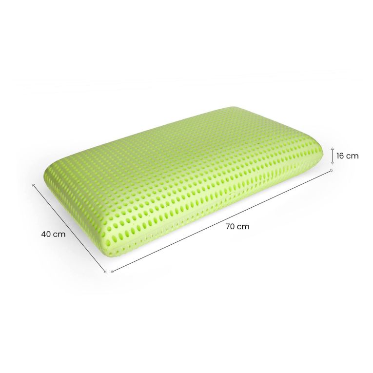 Guanciale Bovolone, Cuscino per letto, Poggiatesta imbottito, Cuscinetto per camera da letto, Made in Italy, 70x40 h16 cm, Bianco