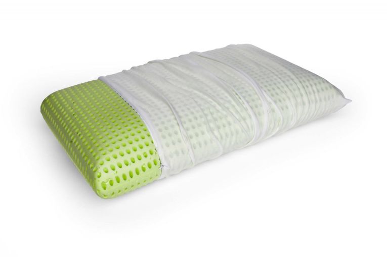 Guanciale Bovolone, Cuscino per letto, Poggiatesta imbottito, Cuscinetto per camera da letto, Made in Italy, 70x40 h16 cm, Bianco