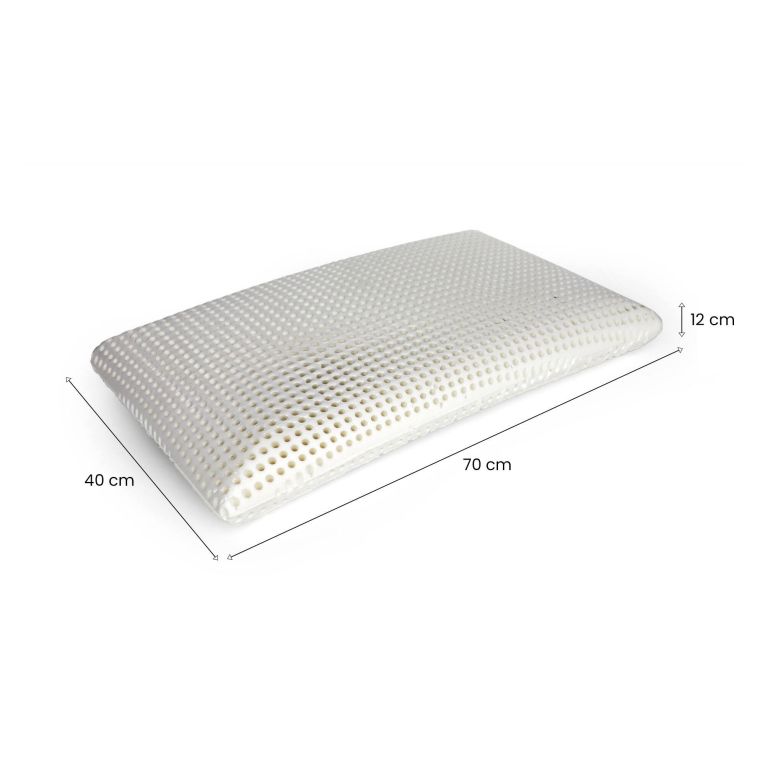 Guanciale Citronella, Made in Italy, 70x40 h12 cm, Bianco