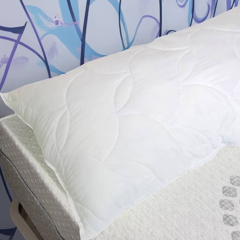 Guanciale Salvia, Made in Italy, 73x44 h14 cm, Bianco