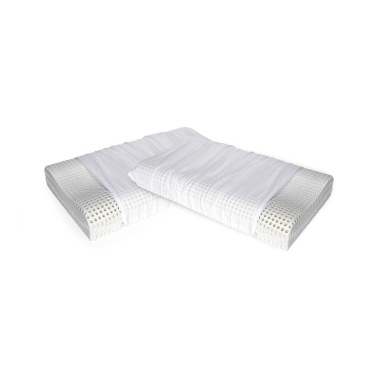 Guanciale Stevia, Made in Italy, 70x41 h12 cm, Bianco