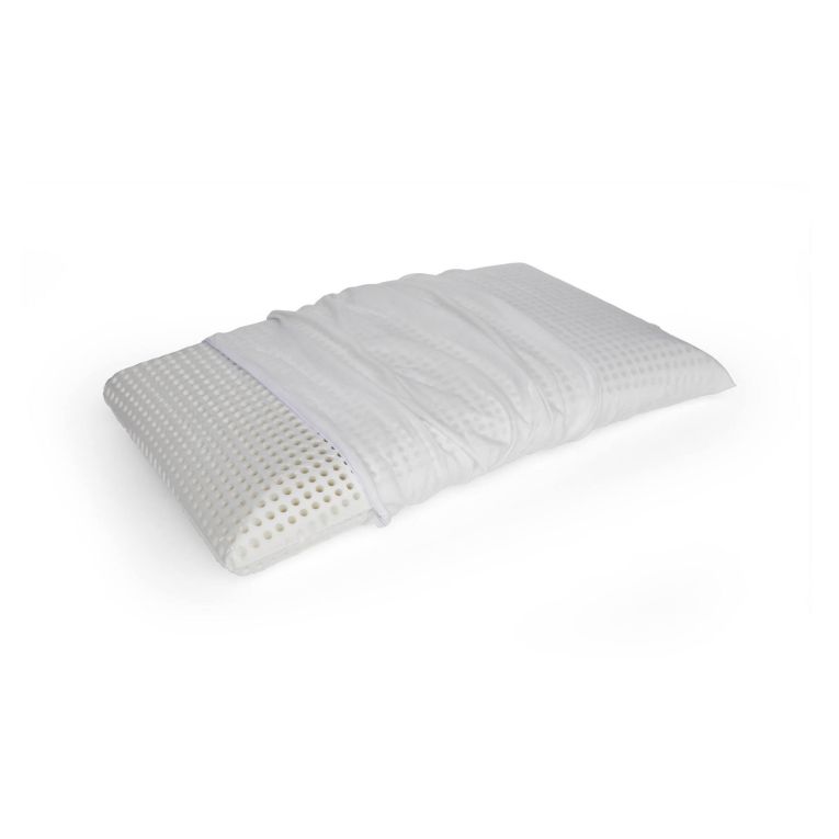Guanciale Timo, Made in Italy, 70x40 h12 cm, Bianco