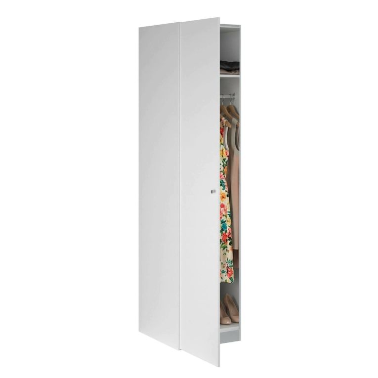 Guardaroba 1 anta- bianco lucido colonna 50x218h cm - Mexico