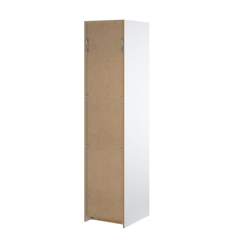 Guardaroba 1 anta- bianco lucido colonna 50x218h cm - Mexico