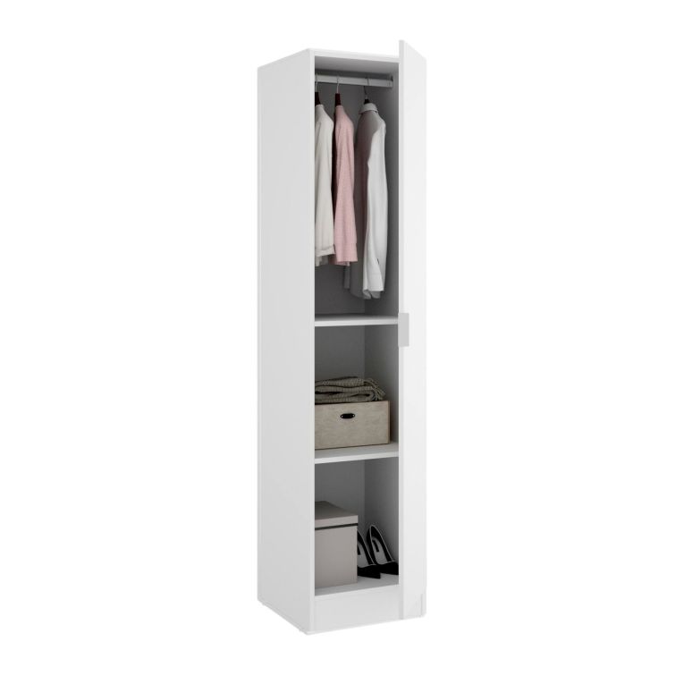 Guardaroba 1 anta- bianco slim 40x184h cm - Nxy