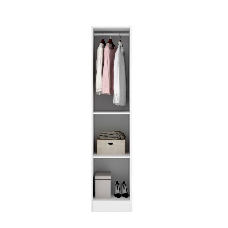 Guardaroba 1 anta- bianco slim 40x184h cm - Nxy