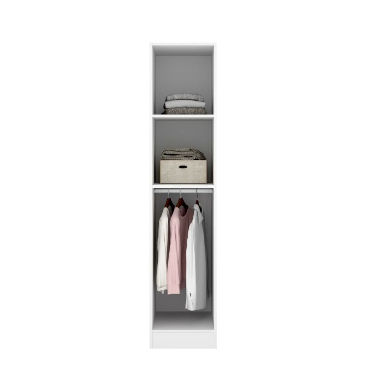 Guardaroba 1 anta- bianco slim 40x184h cm - Nxy