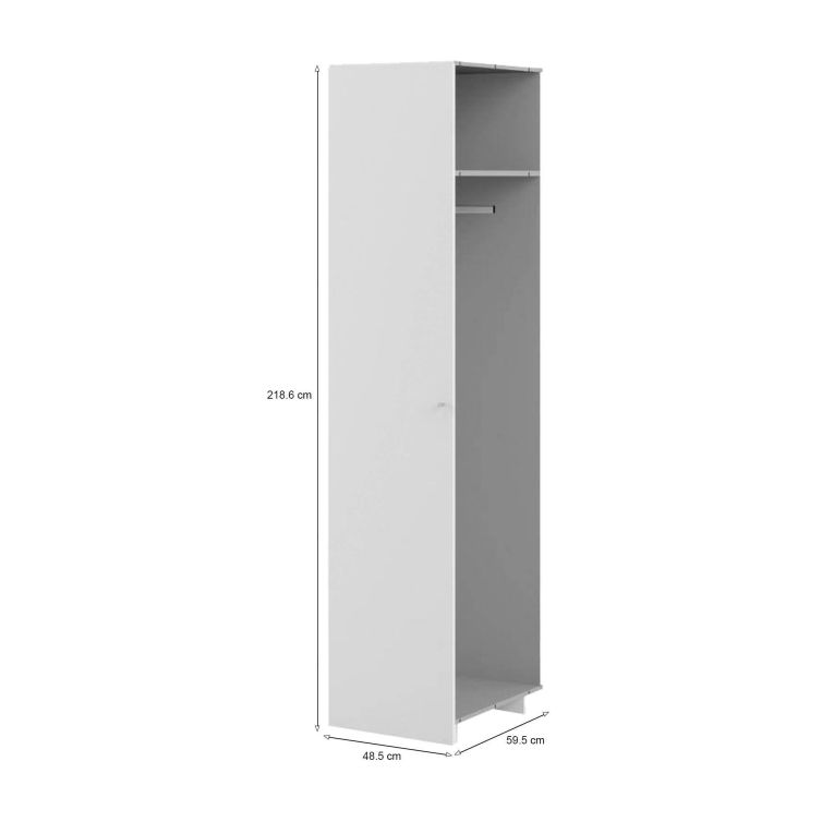 Guardaroba 1 ripiano bianco 59x218h cm - Aldeno
