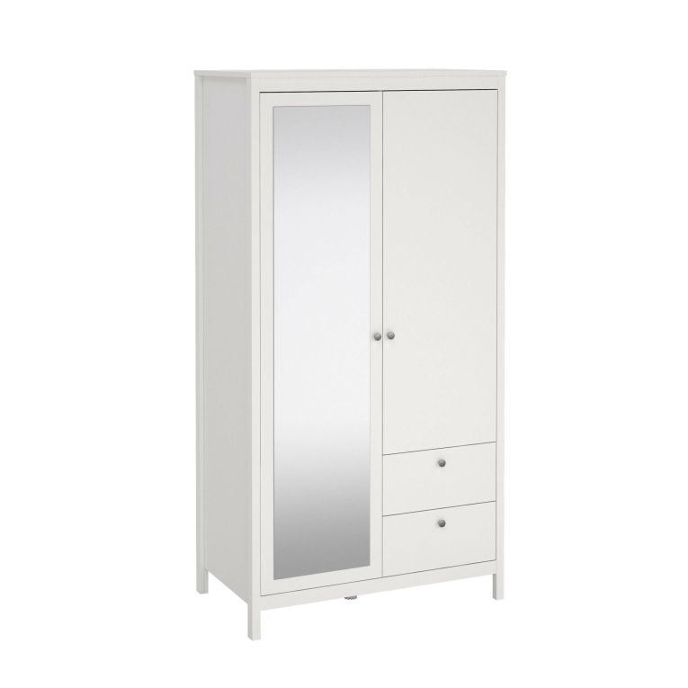 Guardaroba 2 ante bianco 102x199h cm - Lagertha