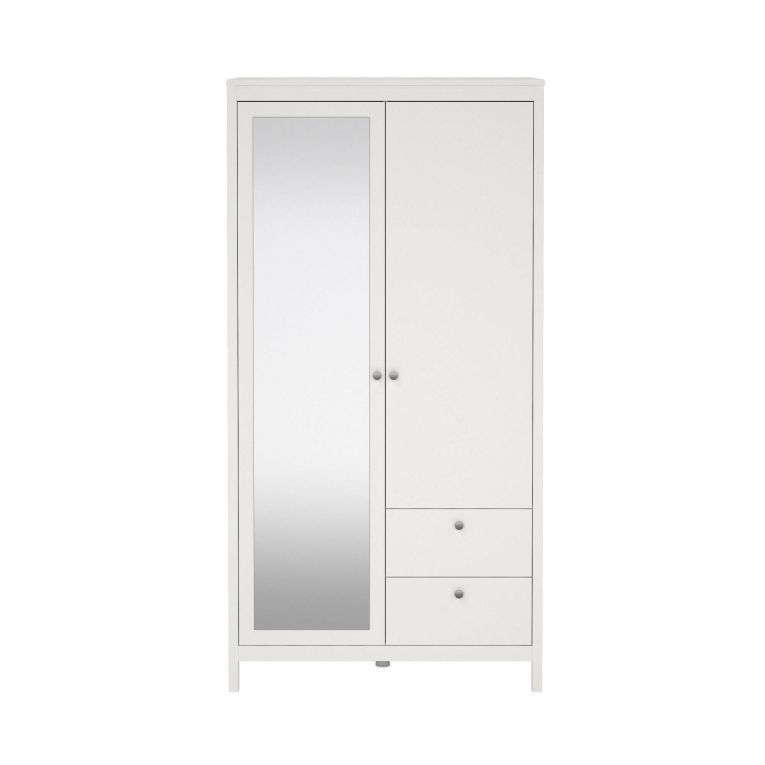 Guardaroba 2 ante bianco 102x199h cm - Lagertha