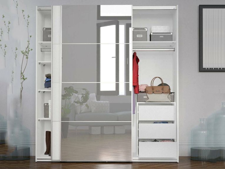 Guardaroba 2 ante bianco 182x201h cm - Angri