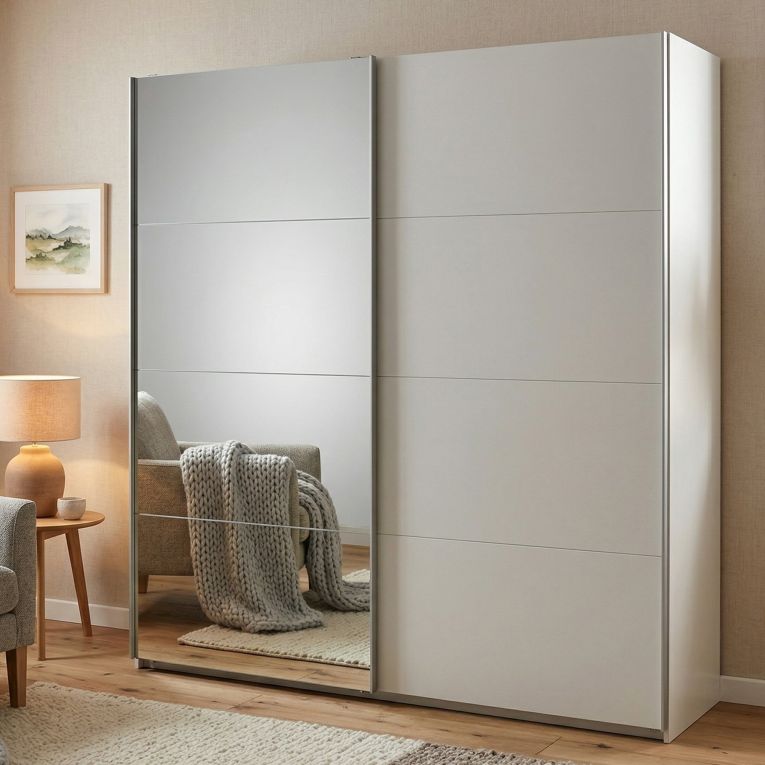 Guardaroba 2 ante bianco 250x218h cm - Acciano