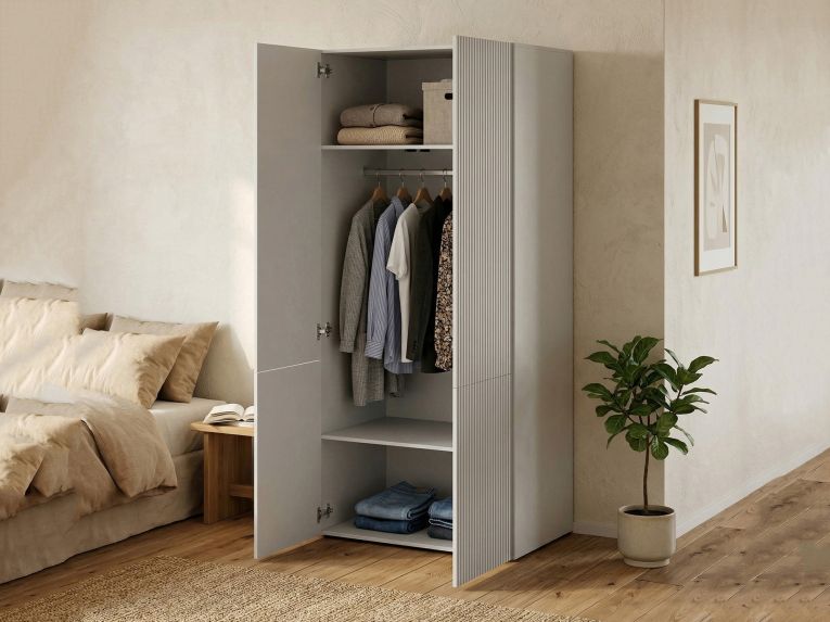 Guardaroba 2 ante bianco 90x198h cm - Caiazzo