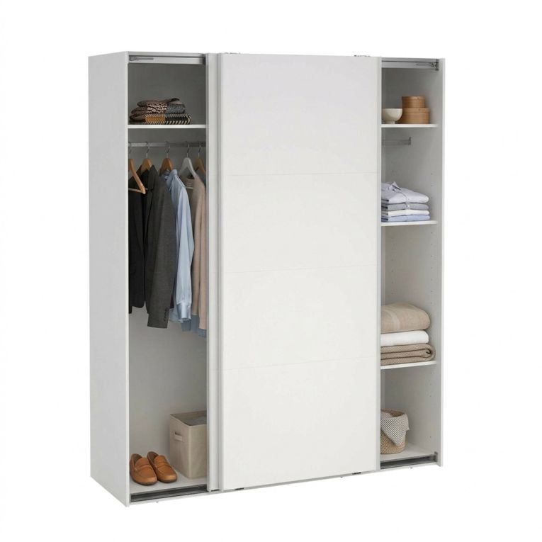 Guardaroba 2 ante- bianco ante scorrevoli 178x220h cm - Gomer