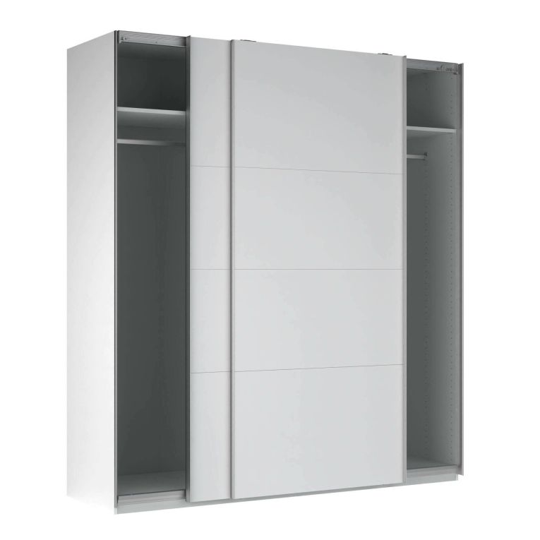 Guardaroba 2 ante- bianco ante scorrevoli 200x218h cm - Malakas