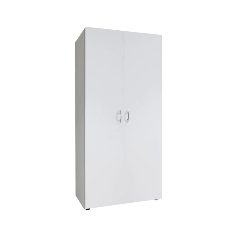 Guardaroba 2 Ante Bianco Appendiabiti un Ripiano 80x177h cm, 2 Ante - Istrana