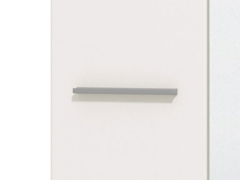 Guardaroba 2 Ante Bianco Bianco Appendiabiti 4 Ripiani 60x192.5h cm, 5 Vani - Griante