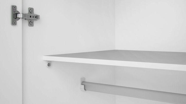 Guardaroba 2 ante- bianco camera da letto 77x175h cm - Alibabba