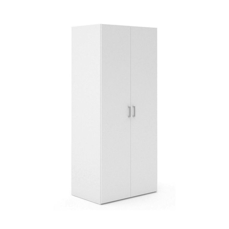 Guardaroba 2 ante- bianco camera da letto 77x175h cm - Alibabba