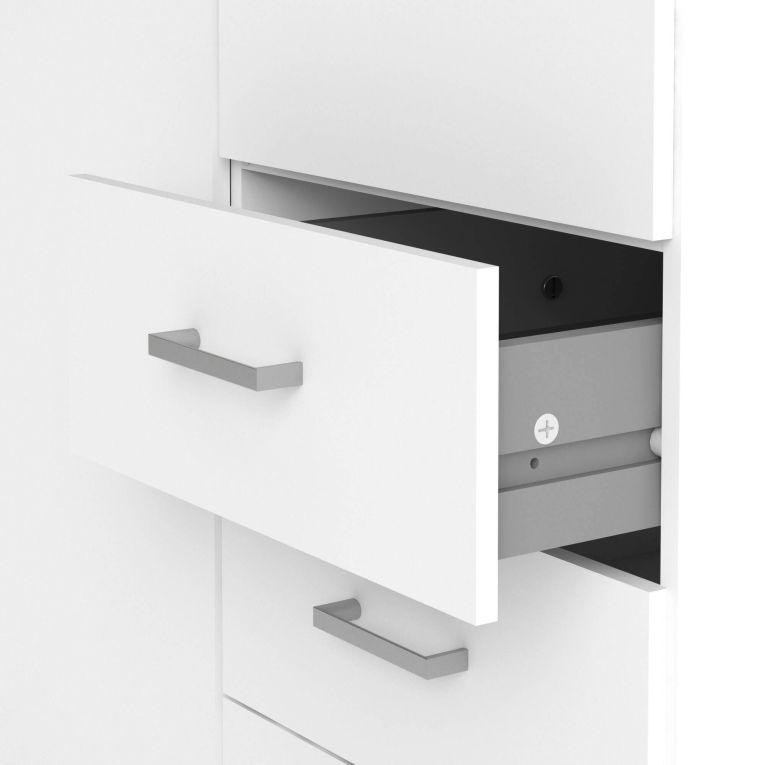 Guardaroba 2 ante- bianco con appendiabiti 77x200h cm - Apollina