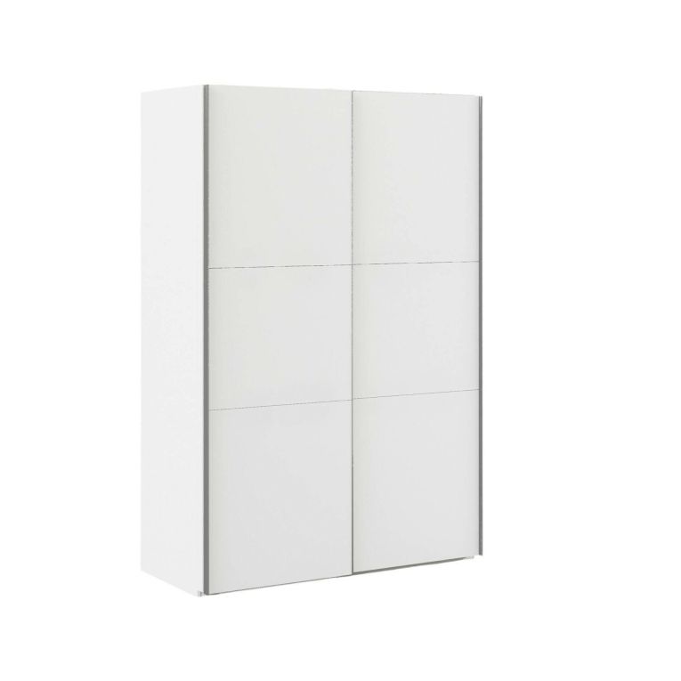 Guardaroba 2 ante bianco e grigio 147x220h cm - Almese
