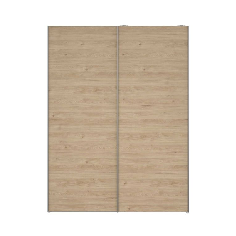 Guardaroba 2 ante bianco e rovere 150x200h cm - Maurice