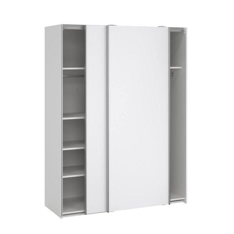 Guardaroba 2 ante bianco lucido 150x200h cm - Maurice
