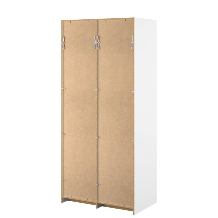 Guardaroba 2 ante- bianco salvaspazio 100x218h cm - Anagni