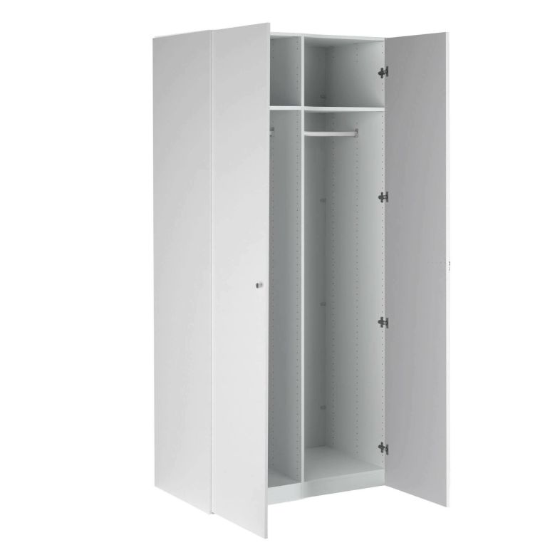 Guardaroba 2 ante- bianco salvaspazio 100x218h cm - Anagni