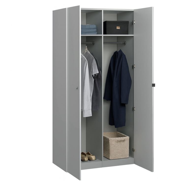 Guardaroba 2 ante- bianco salvaspazio 98x218h cm - Avise