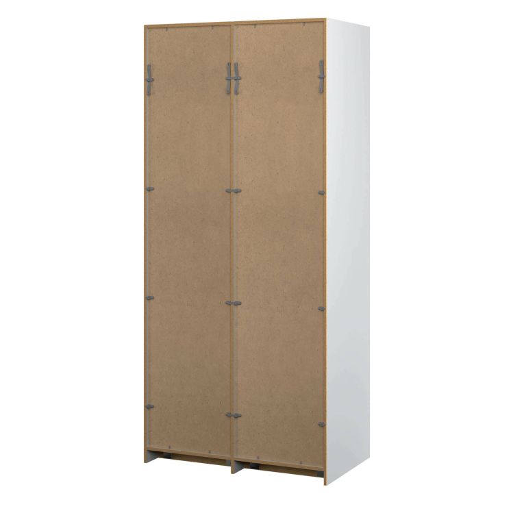 Guardaroba 2 ante- bianco salvaspazio 98x218h cm - Avise