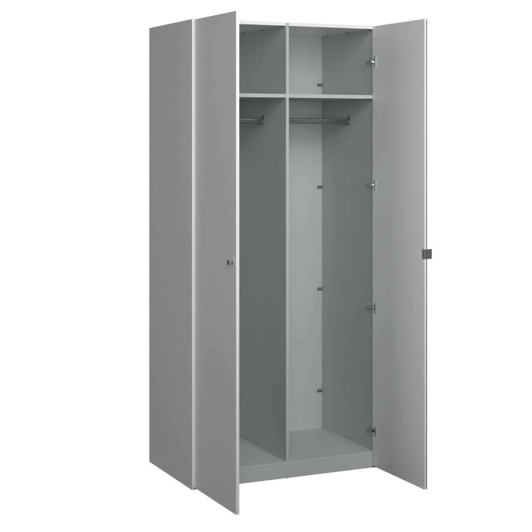 Guardaroba 2 ante- bianco salvaspazio 98x218h cm - Avise