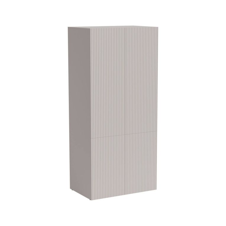Guardaroba 2 ante Caiazzo, 90x56 h199 cm, Beige