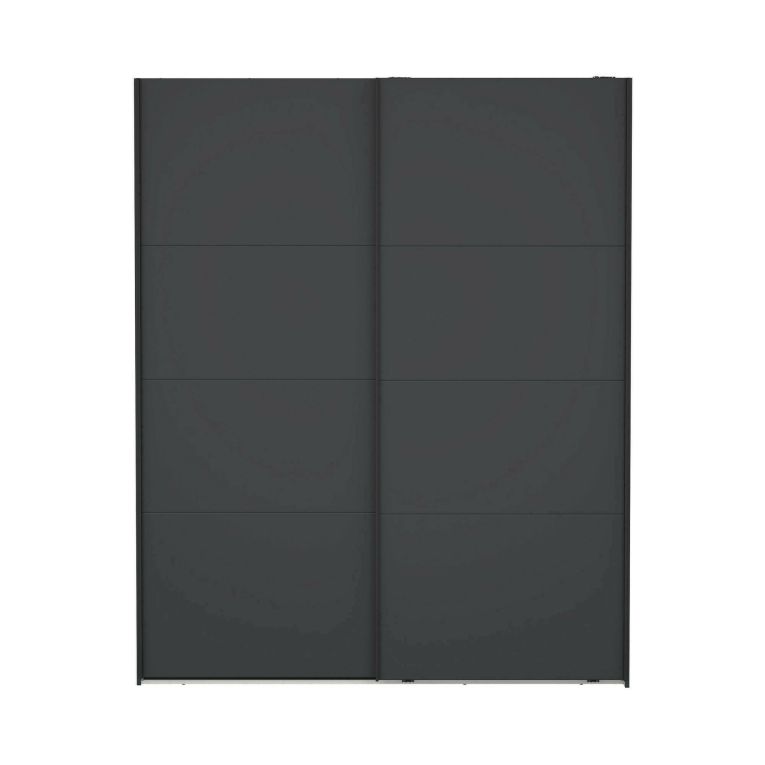 Guardaroba 2 ante- grigio ante scorrevoli 178x220h cm - Gomer