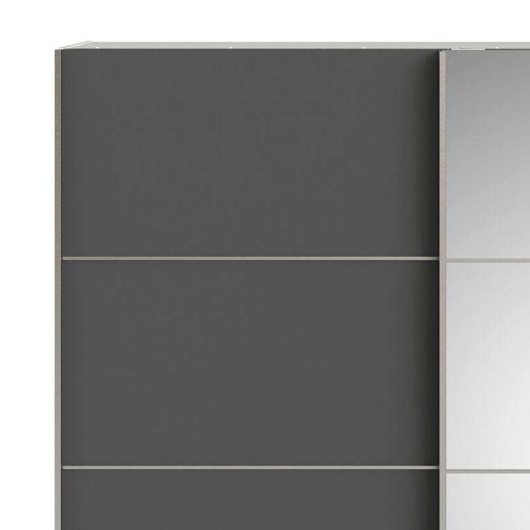Guardaroba 2 ante grigio e bianco 182x201h cm - Cerreto
