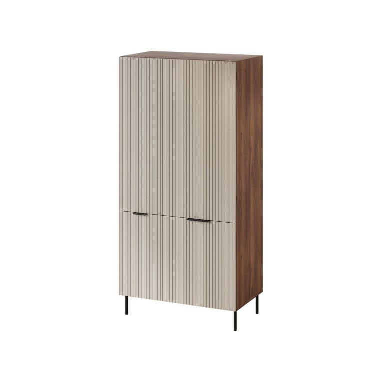Guardaroba 2 ante Intelvi, 90x52 h185 cm, Beige