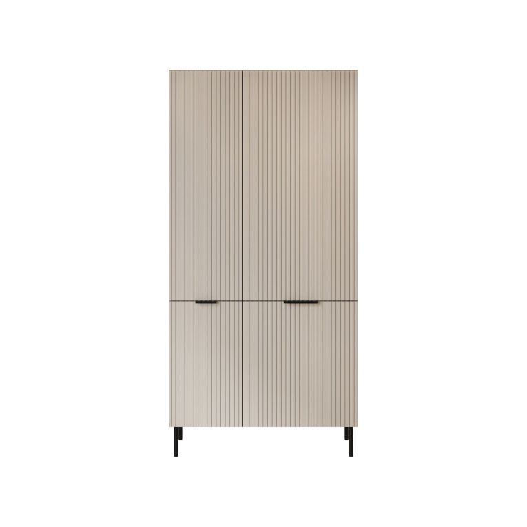 Guardaroba 2 ante Intelvi, 90x52 h185 cm, Beige