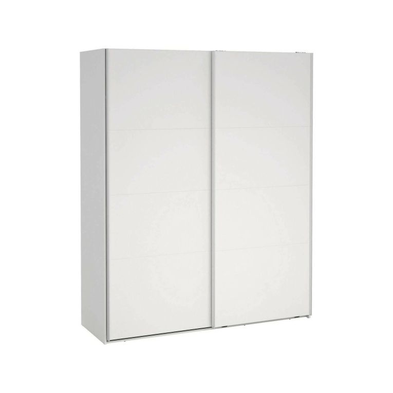 Guardaroba 2 ante- Margot, Mobile multifunzionale, Mobiletto scarpiera, Guardaroba porta scarpe, 65x179 h220 cm, Bianco