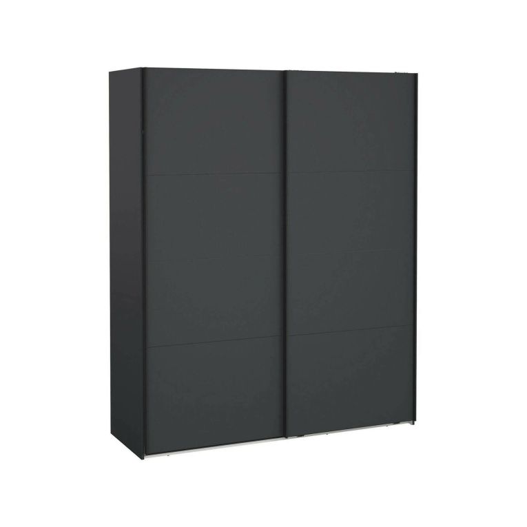Guardaroba 2 ante- Margot, Mobile multifunzionale, Mobiletto scarpiera, Guardaroba porta scarpe, 65x179 h220 cm, Grigio