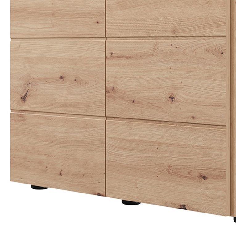 Guardaroba 2 Ante Marrone Rovere Nodi Appendiabiti un Ripiano 79x208h cm, 2 Ante - Pomar