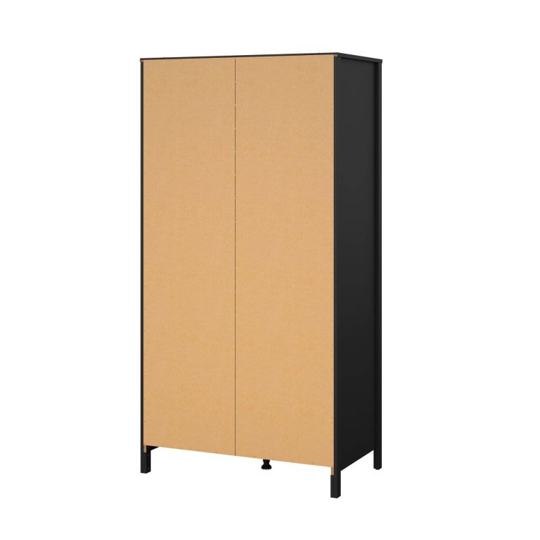Guardaroba 2 ante nero 102x199h cm - Zagabria