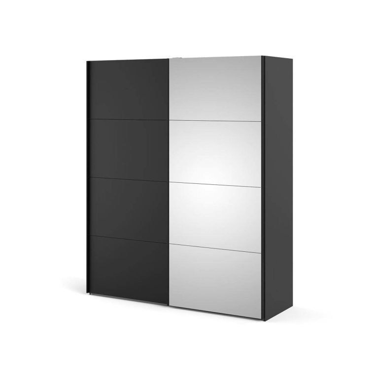Guardaroba 2 ante nero 182x220h cm - Seraphin