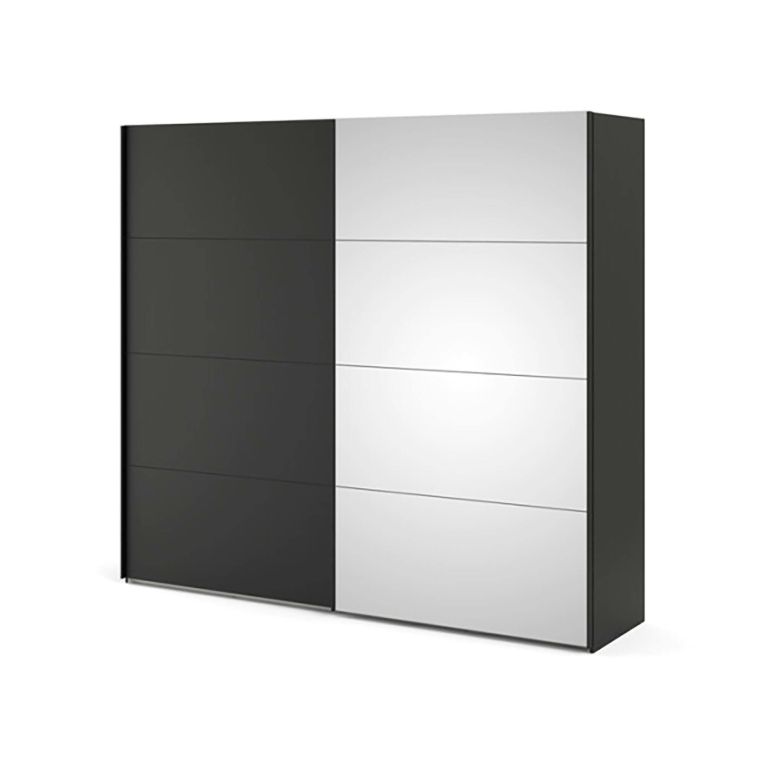 Guardaroba 2 ante nero 242x220h cm - Tobie