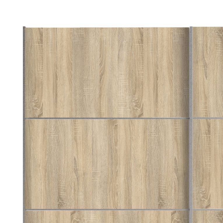 Guardaroba 2 ante quercia e bianco 182x201h cm - Accadia