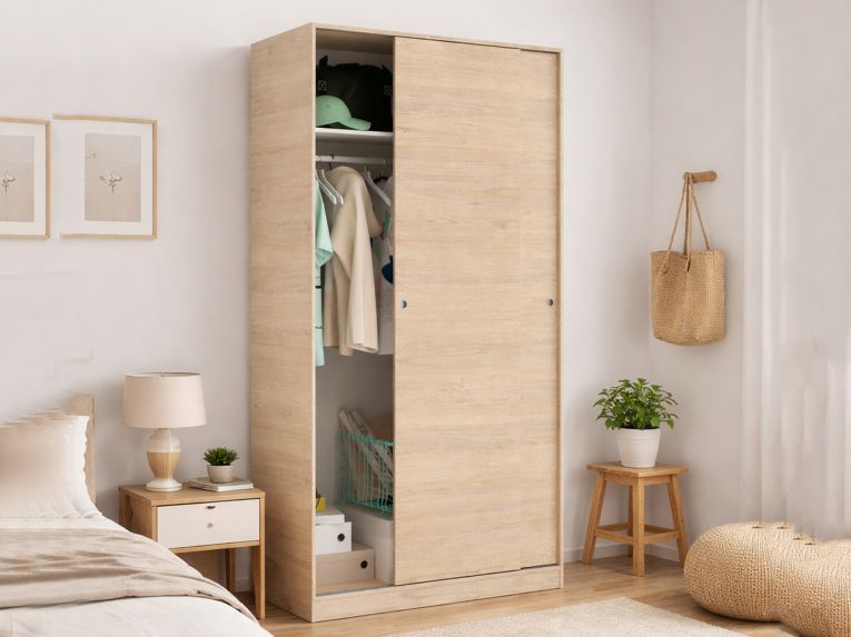 Guardaroba 2 ante rovere 100x204h cm - Abigale